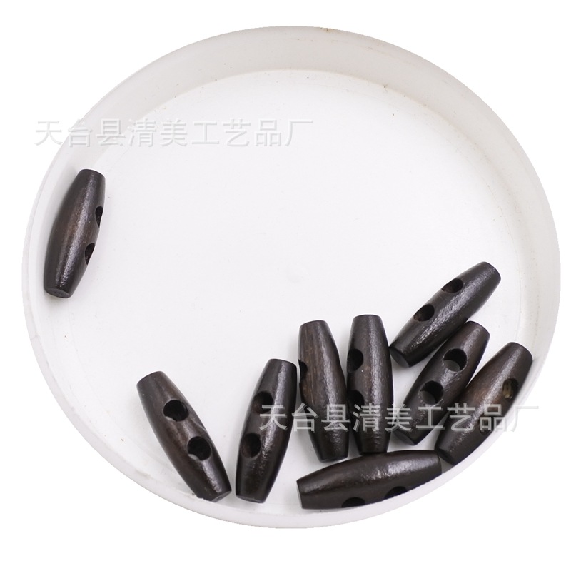 Botón de café oscuro de oliva Botón de abrigo de 30mm Botón de cuerno 50 piezas un paquete