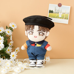 20cm cotton doll plush toy doll baby clothes denim suspenders pants celebrity doll doll replacement clothes
