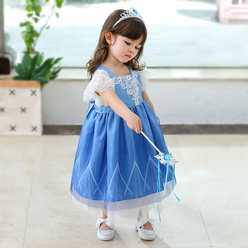 Children's Princess Sofia ice and snow apron Sofia painting dining anti-oil smock on behalf of