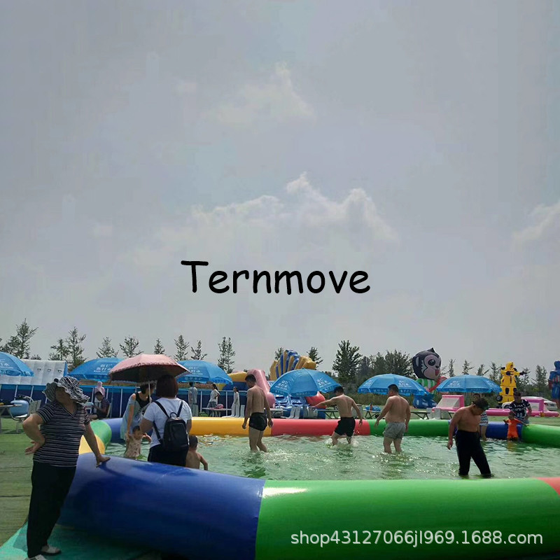 户外移动滚筒充气水池广场商用泡沫机摸抓鱼幼儿园儿童戏水游泳池