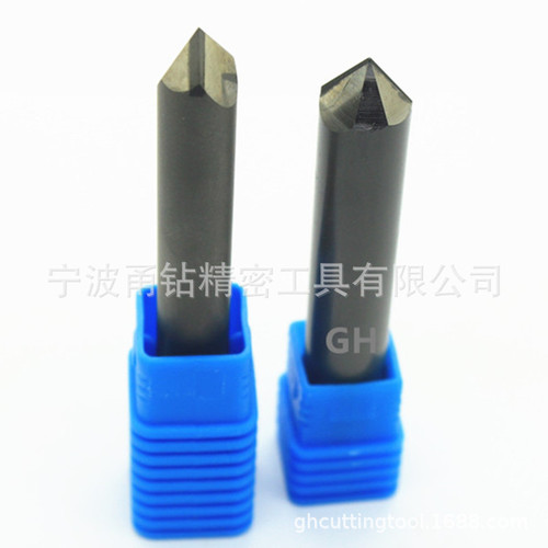 PCD hexagonal diamond stone milling bit for marble tombstone precision CNC engraving machine, lettering, point knife