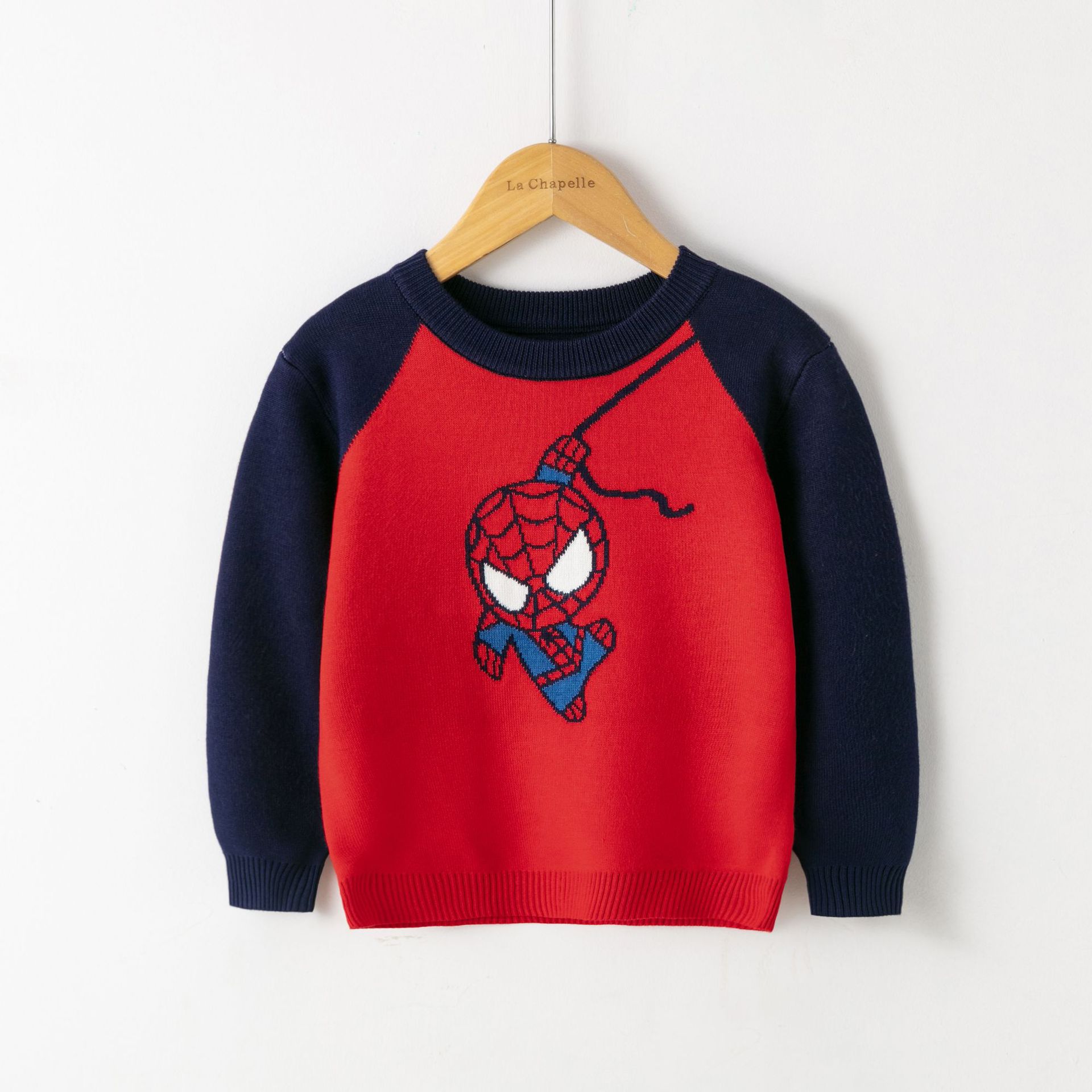 Ventas directas de la fábrica suéter de los niños europeos y americanos otoño e invierno nuevo suéter de dibujos animados niños bebé bottoming suéter ropa para niños