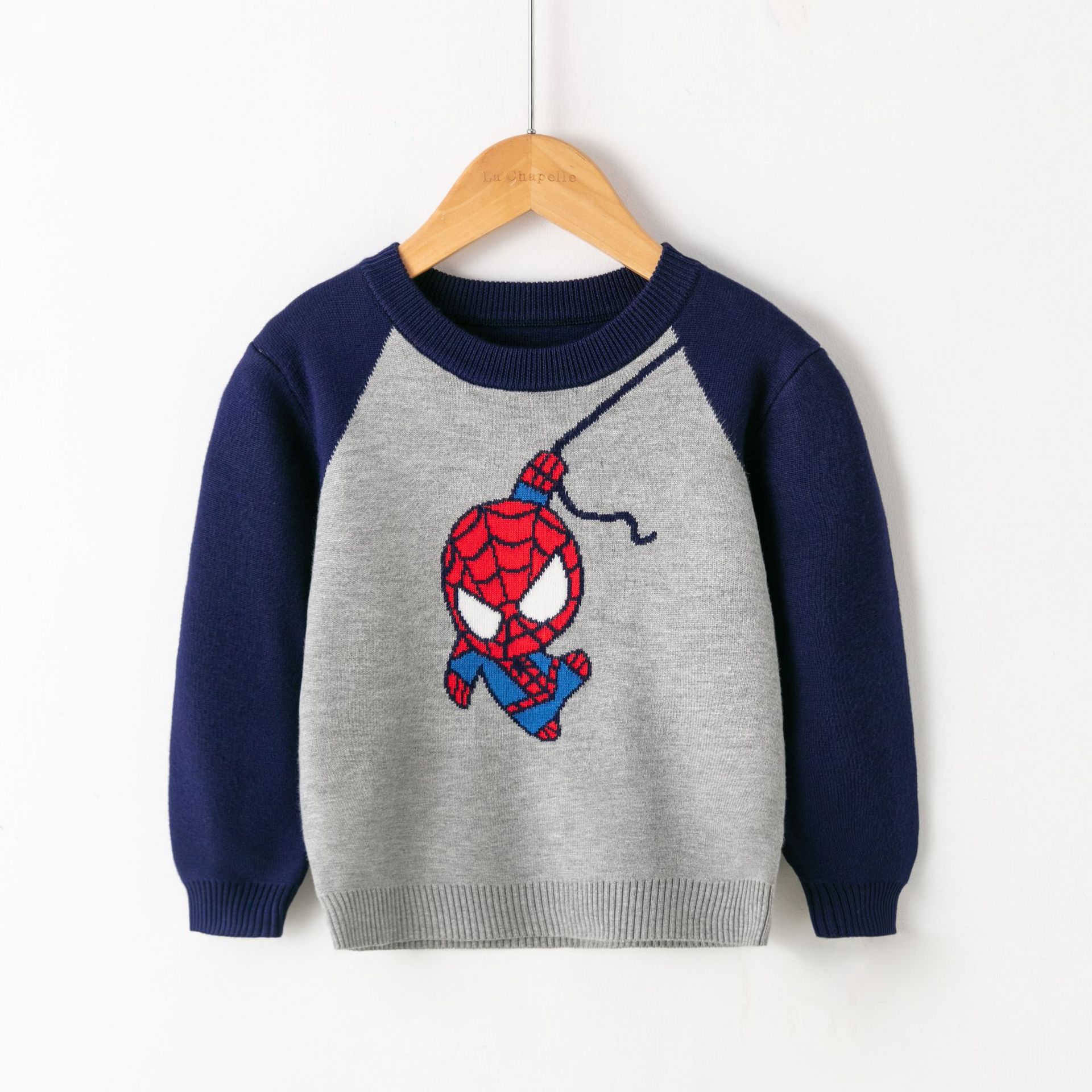 Ventas directas de la fábrica suéter de los niños europeos y americanos otoño e invierno nuevo suéter de dibujos animados niños bebé bottoming suéter ropa para niños