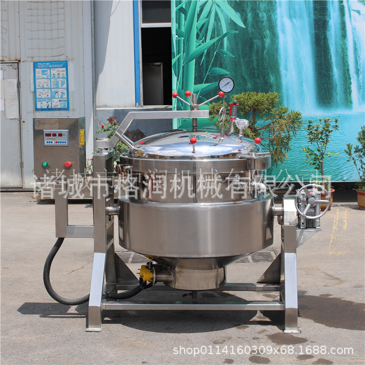 全自动智能控温蒸煮锅 高压煮棕锅 粽子蒸煮设备
