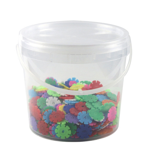 Factory sales transparent plastic barrel lobster packaging barrel 5kg water barrel jam barrel food barrel with lid 5 liter round barrel packaging barrel