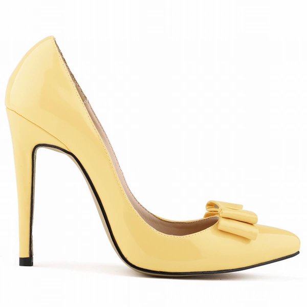 302-19 Yellow patent leather