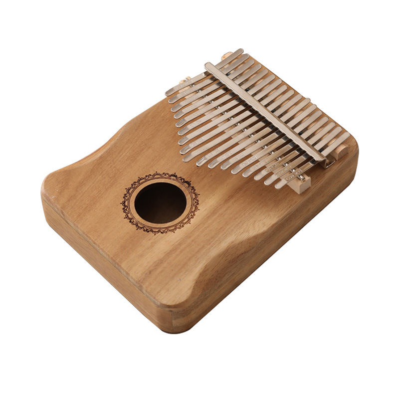 Pulgar de Amazon Kalinba Piano de 17 tonos Instrumentos musicales para niños Estudiantes Pulgar de madera maciza Piano de dedo para principiantes