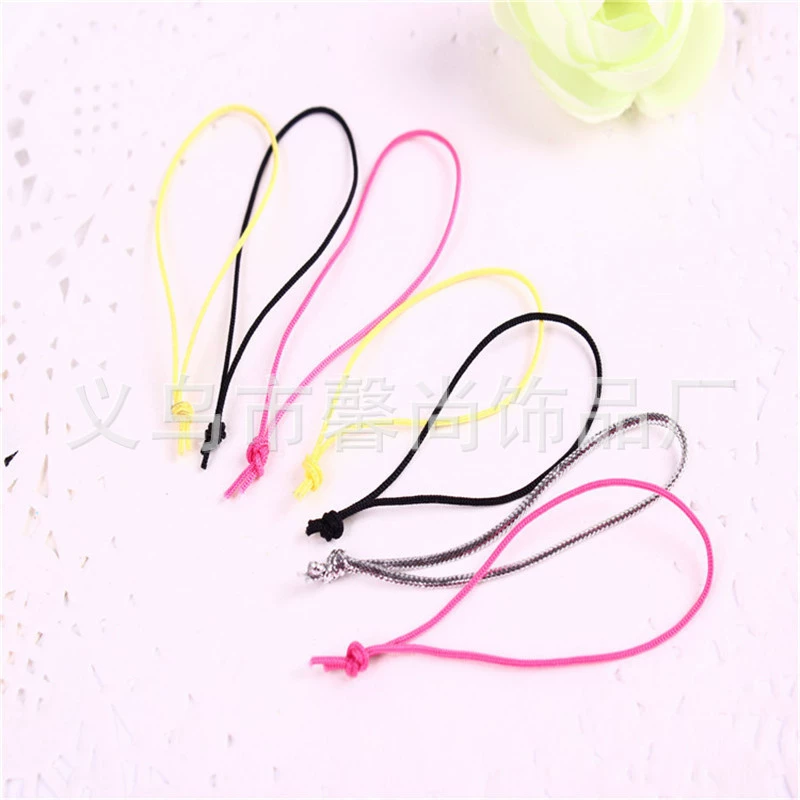 Творческий ремешок Провод узел ювелирные изделия ремешок DIY мобильный телефон ремешок Провод узел ремешок висит веревка узел оптом