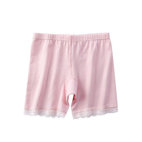 Summer girls safety pants anti-exposure children's lace shorts leggings pure cotton lace stretch baby safety pants