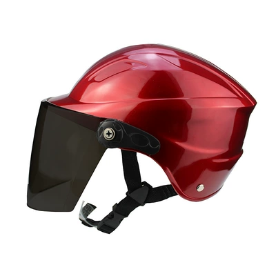 Harley Protective Motorcycle Helmets, Windproof, Motosiklet kaskı (dəbilqə) - windproof-hat-red-with-tea-mirror