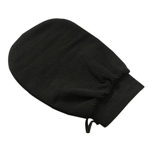 Foreign trade cross-border black scrubbing gloves single-layer double-sided medium sand massage double-sided bath towel back scrubbing bath magic tool