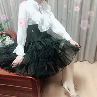Органза Proun Ежедневная мягкая вуаль без костей Proun Lolita Мягкая сестра Нижняя юбка средней длины для косплея Насильственное платье с мешочком
