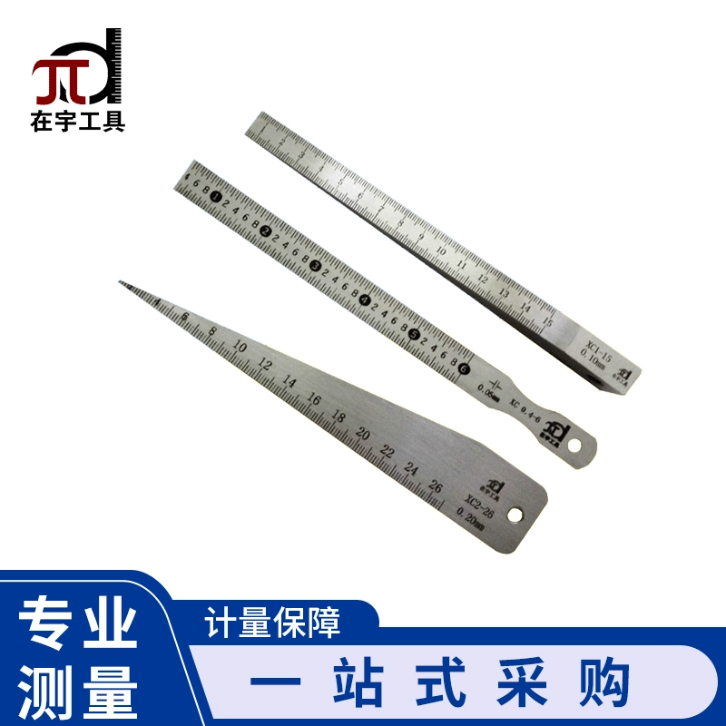 Щуп для щупа из нержавеющей стали однолистовой зазор из углеродистой стали Линейка с отверстиями для пингвина клиновидная линейка хромированный щуп