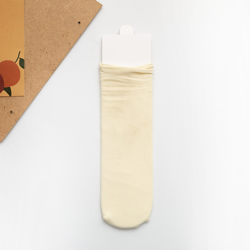 Calcetines de hielo para NIÑOS Calcetines de terciopelo de color sólido para niños grandes y pequeños calcetines para padres e hijos color brillante rayas verticales calcetines finos