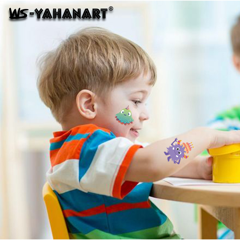 Tatuajes Temporales de Halloween para Niños de Papel de Transferencia al Agua para Fiestas