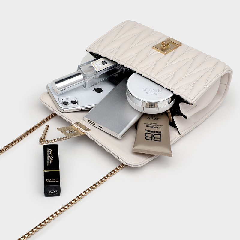 Bolsa al por mayor bolsa de mensajero de las mujeres cuatro estaciones todo partido estilo Chanel bolso de la cadena del hombro bolso de la moda bolsa de mensajero