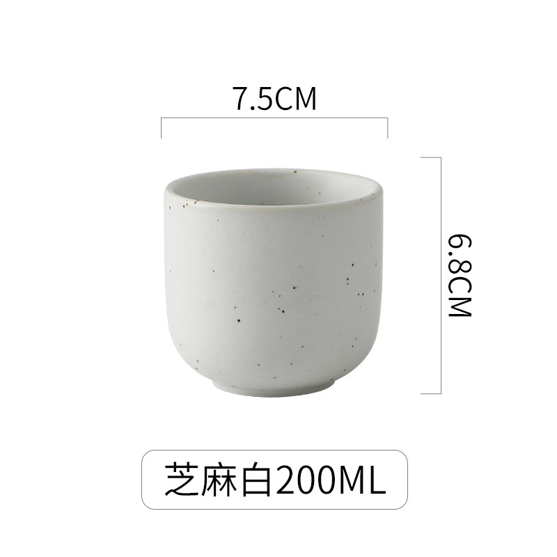 Taza japonesa taza de té del hotel taza de agua taza portátil taza de té de cerámica creativa simple taza de sushi japonés taza de cocina