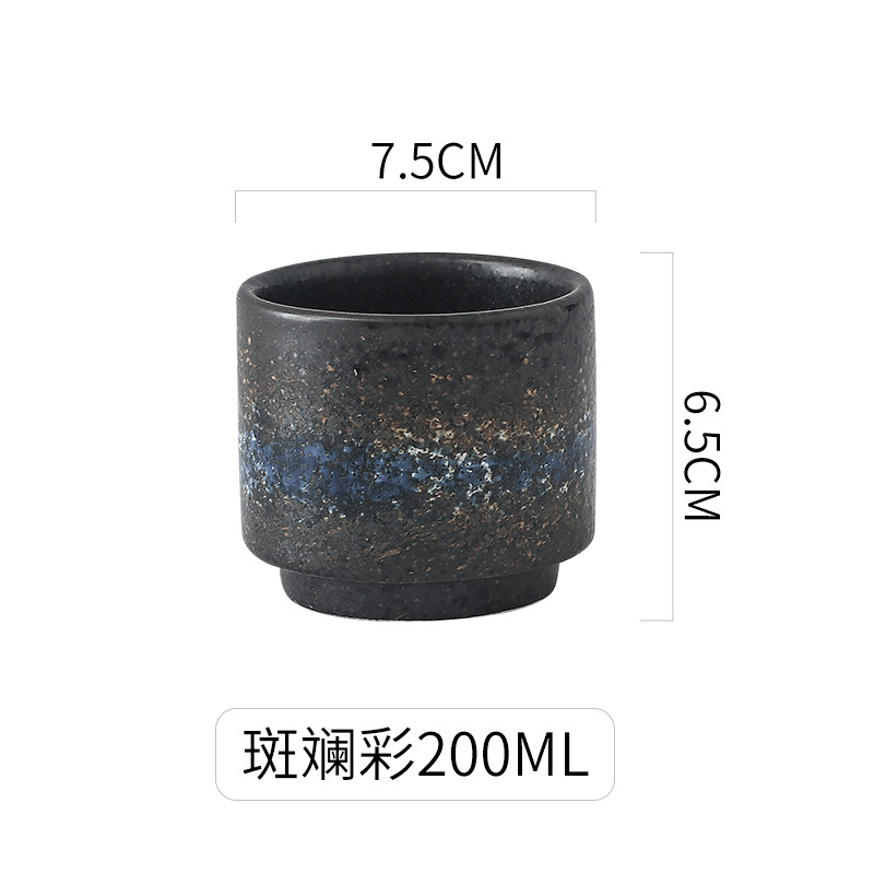 Taza pequeña de cerámica de estilo japonés taza de agua pequeña taza de té de la mañana restaurante Hotel Mesa taza Casa de Té taza de té