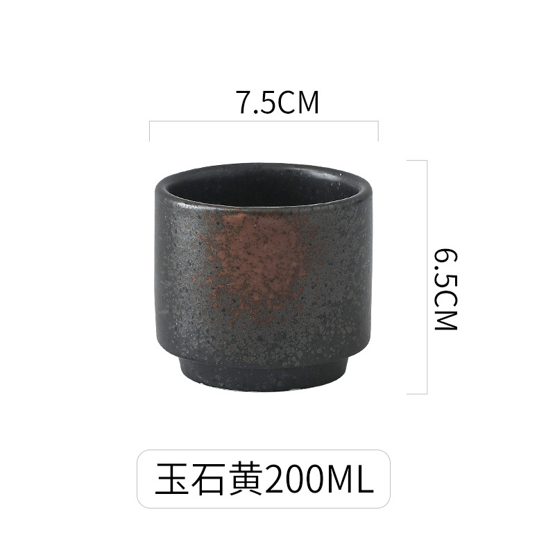Taza pequeña de cerámica de estilo japonés taza de agua pequeña taza de té de la mañana restaurante Hotel Mesa taza Casa de Té taza de té