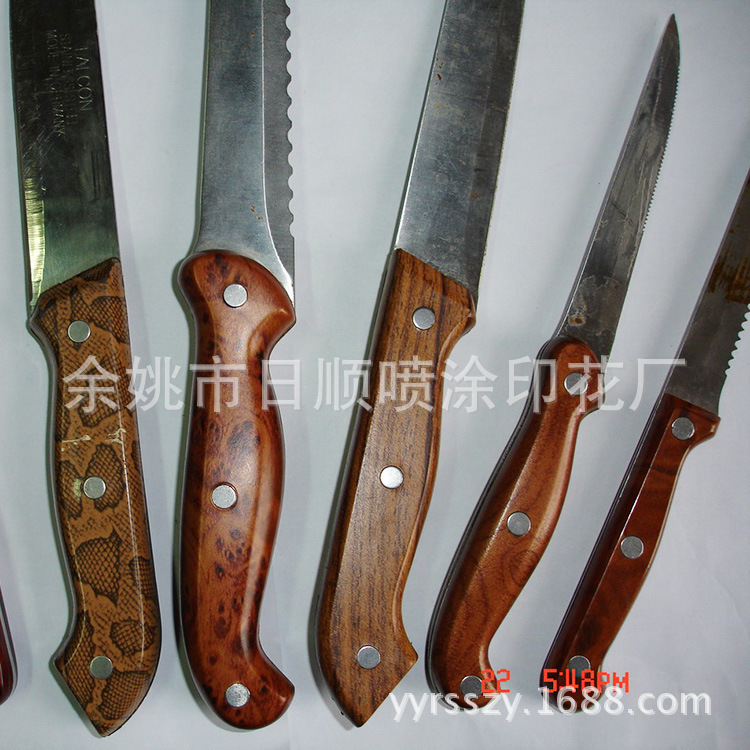 慈溪水转印工艺 各类小刀把手花纹水转印加工 水转印加工