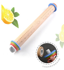 Cross-border Stainless Steel Rolling Pin with Scale, 17-Inch, Adjustable Size and Thickness, Dough Kneading Stick, Baking Tool