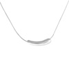 Jewelry, necklace, bent pipe, luxury accessory, silver 925 sample, Korean style, simple and elegant design, light luxury style