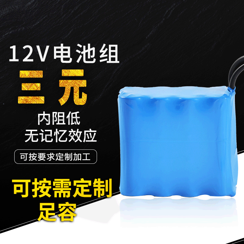 12v锂电池LED灯移动电源筋摩枪電動車电瓶电动车锂电池组应急电源