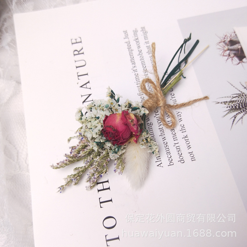 Mini ramo de flores secas, caja de regalo de rosas, decoración de tarjetas, material DIY, accesorios de fotografía, regalos de flores