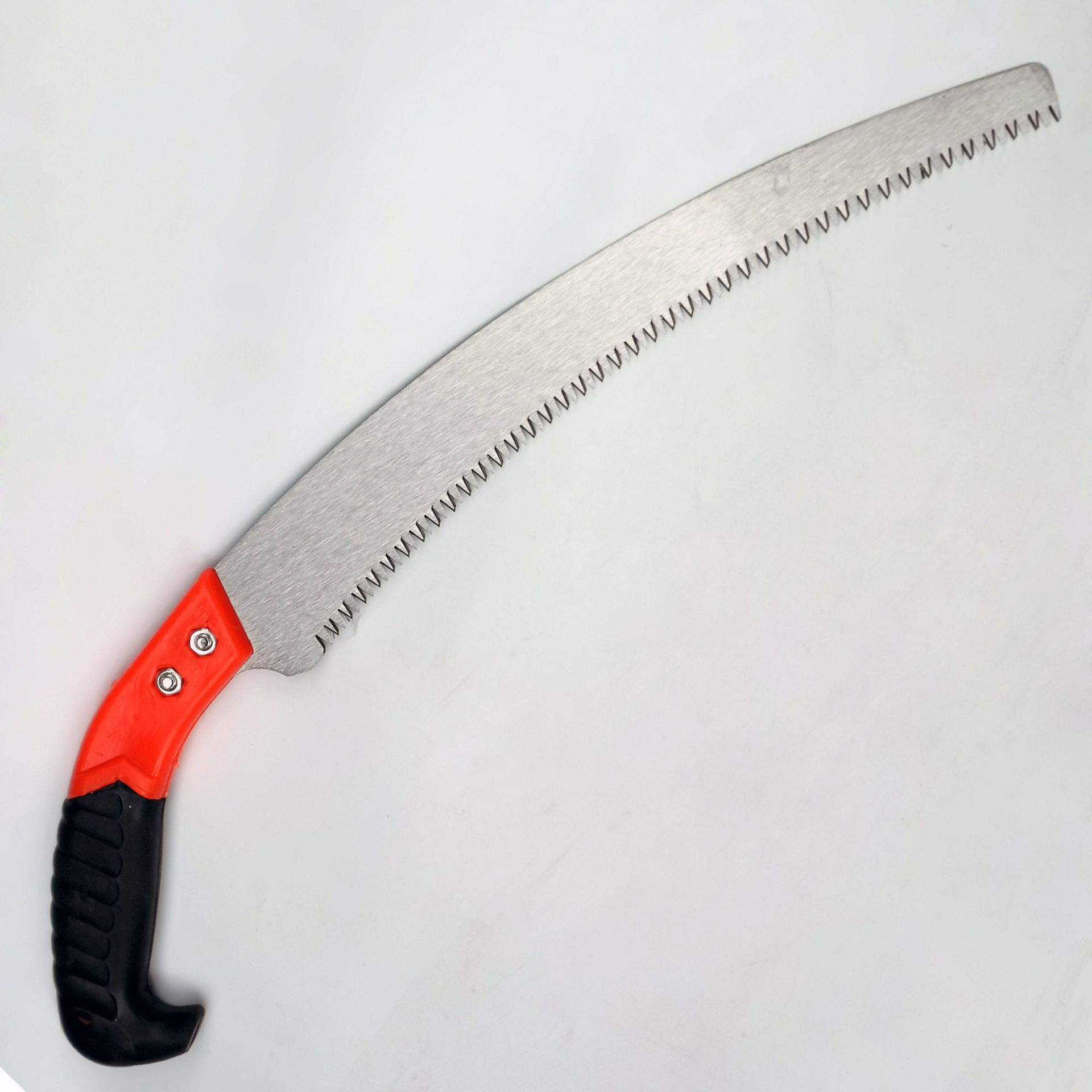 Sierra para árboles frutales curvada de 350 mm con mango de plástico marca Alice, sierra para cortar madera al aire libre, sierra de jardín, herramienta para cortar ramas, sierra manual.