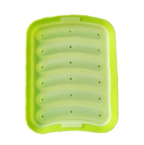 Thick green sausage mold
