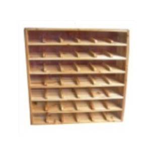 Wholesale Kindergarten Mouth Cup Holder Children Wooden Mouth Cup Holder Cabinet with Door