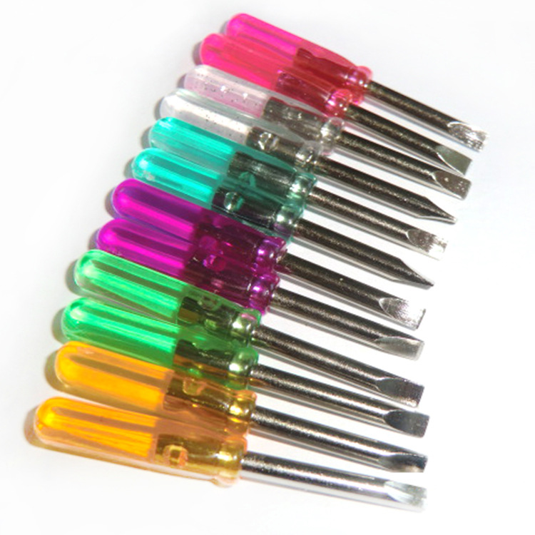 45mm一字螺丝刀 小型螺丝刀厂家供应 礼品彩色螺丝刀批发