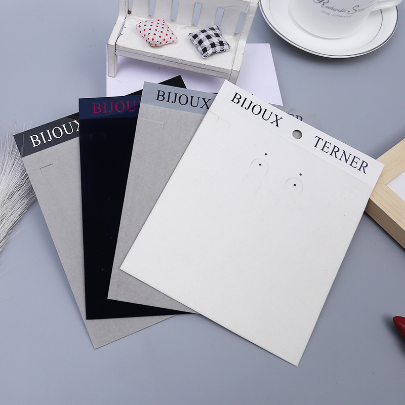 厂家品质PVC塑料耳钉 挂牌耳环卡片 韩版耳环卡纸吊牌现货批发