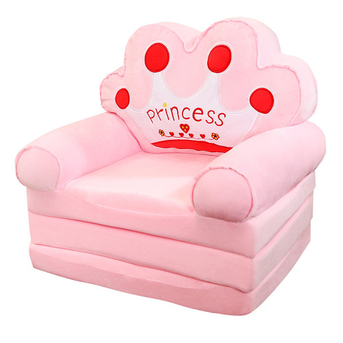 Children's cute cartoon folding sofa girl princess baby toddler reading area tatami lazy seat stool