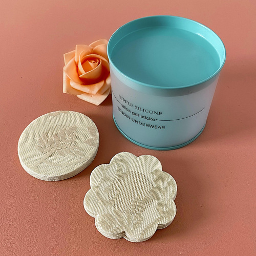 Disposable lace chest stickers, anti-exposure nipple stickers, silicone anti-bulge sexy invisible breast stickers—cross-border supply.