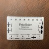 ABS plastic string distance high data measurement card ruler String Action Ruler guitar measurement card