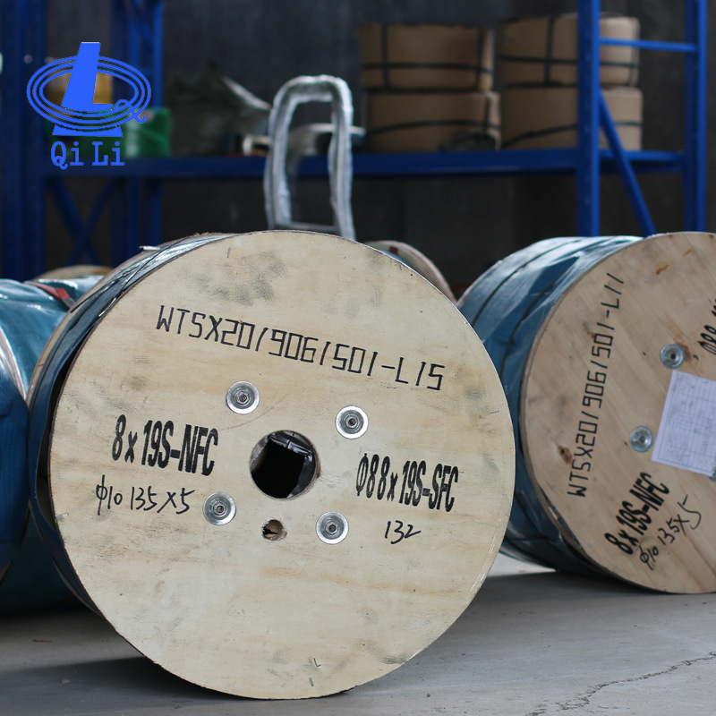 Cuerdas de acero de elevador 8x19S de alta resistencia al desgaste 6 8 10 12 cuerda de elevador de carga tripulada cuerda de tracción