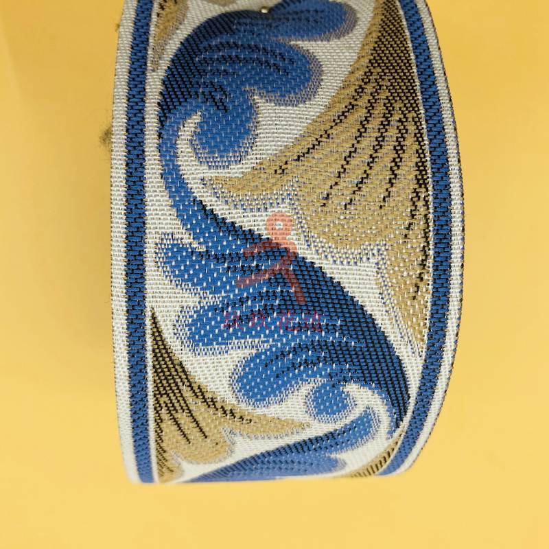 厂家现货直销 汉服领抱枕高精密欧式浪花提花花边窗饰辅料 可批发