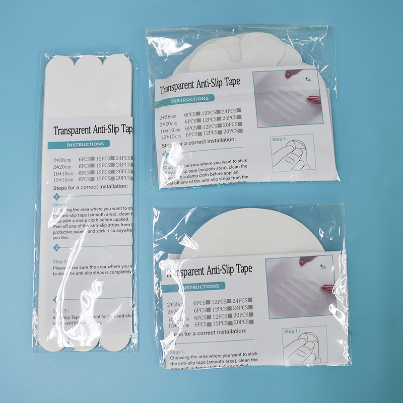 En stock transfronteriza Amazon baño antideslizante pegatinas bañera antideslizante tira escalera pasos transparente PEVA cinta antideslizante