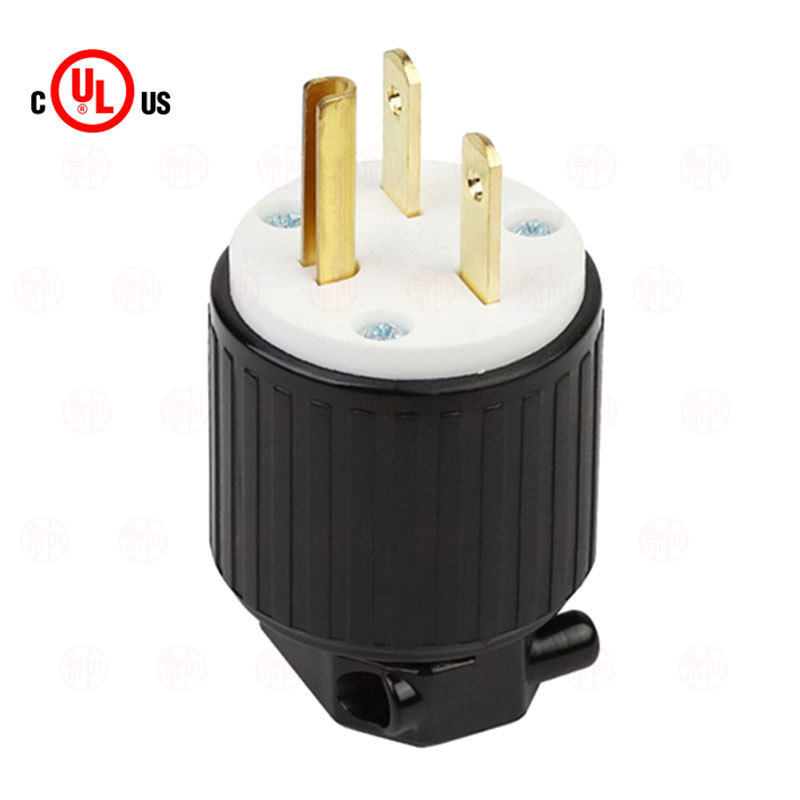 NEMA 6-15P   LK7615P 美标工业插头 250V 15A美式组装工业插头