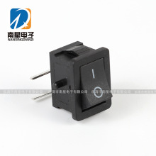 厂家批发弯脚船型开关 KCD1翘板开关带定位柱 弯二脚小按钮开关