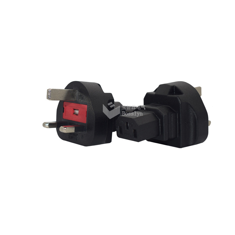 厂家供应英标转C13品字尾转换插头 家用电器服务器C13转UK转接头