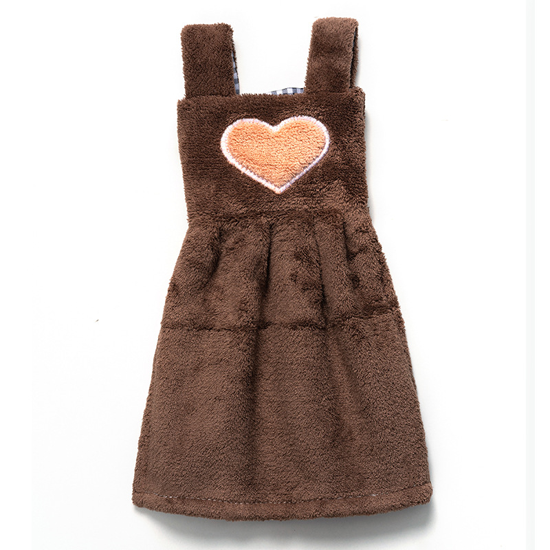 Lindo absorbente colgando Corea del Sur toalla de mano engrosada cocina de dibujos animados Toalla de mano seca Nordic baño niños