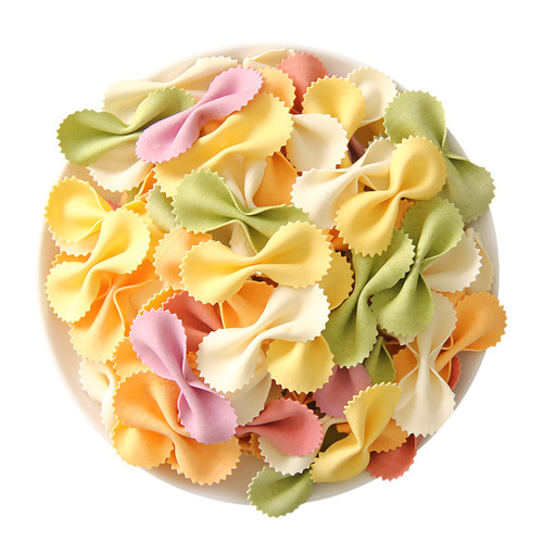 Fruit and Vegetable Butterfly Noodles with Various Vegetables, Nutritional Noodle Sheets 500g/bag, Manufacturer Wholesale, One-off Shipment