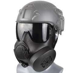 M50 American Single Fan Anti-Gas Mask Watercolor Bullet Tactical Protective Face Mask SEAL Team Outdoor CS Equipment