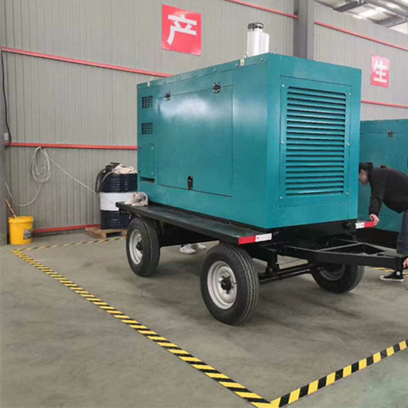 玉柴国三100KW拖车静音箱柴油发电机 移动式低噪音发电机组
