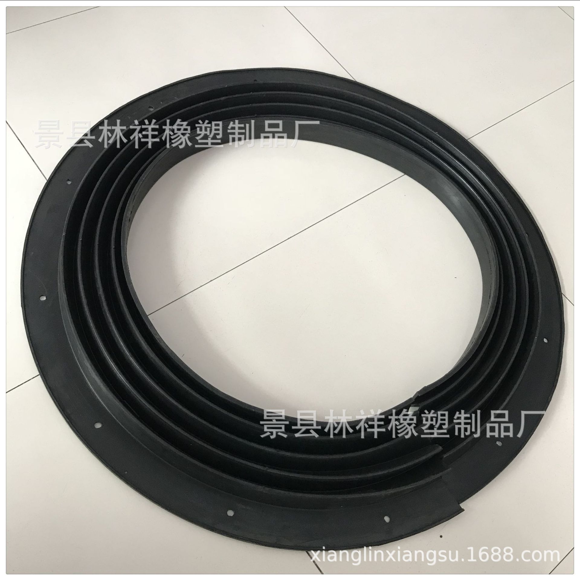 现货高幅振动筛密封圈激振器处软连接840*520耐磨橡胶波纹圈