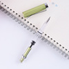 Rotating metal piston, transparent pen, stationery, gift box, set, Birthday gift