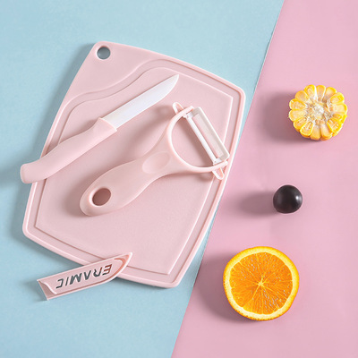 陶瓷刀具套装厨房三件套家用多功能菜板水果刀组合耐用厨具批发|ms