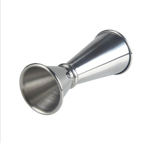 Cross-border hot-selling stainless steel measuring cup double-headed 304 material measuring cup 30/60ml mixing cup curled rim measuring cup